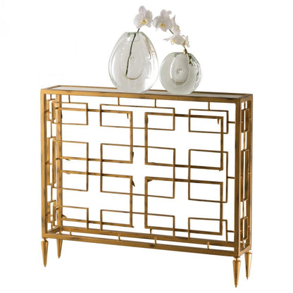 Global Views Open Block Gold Console