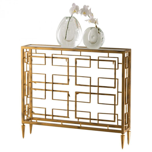 Global Views Open Block Gold Console