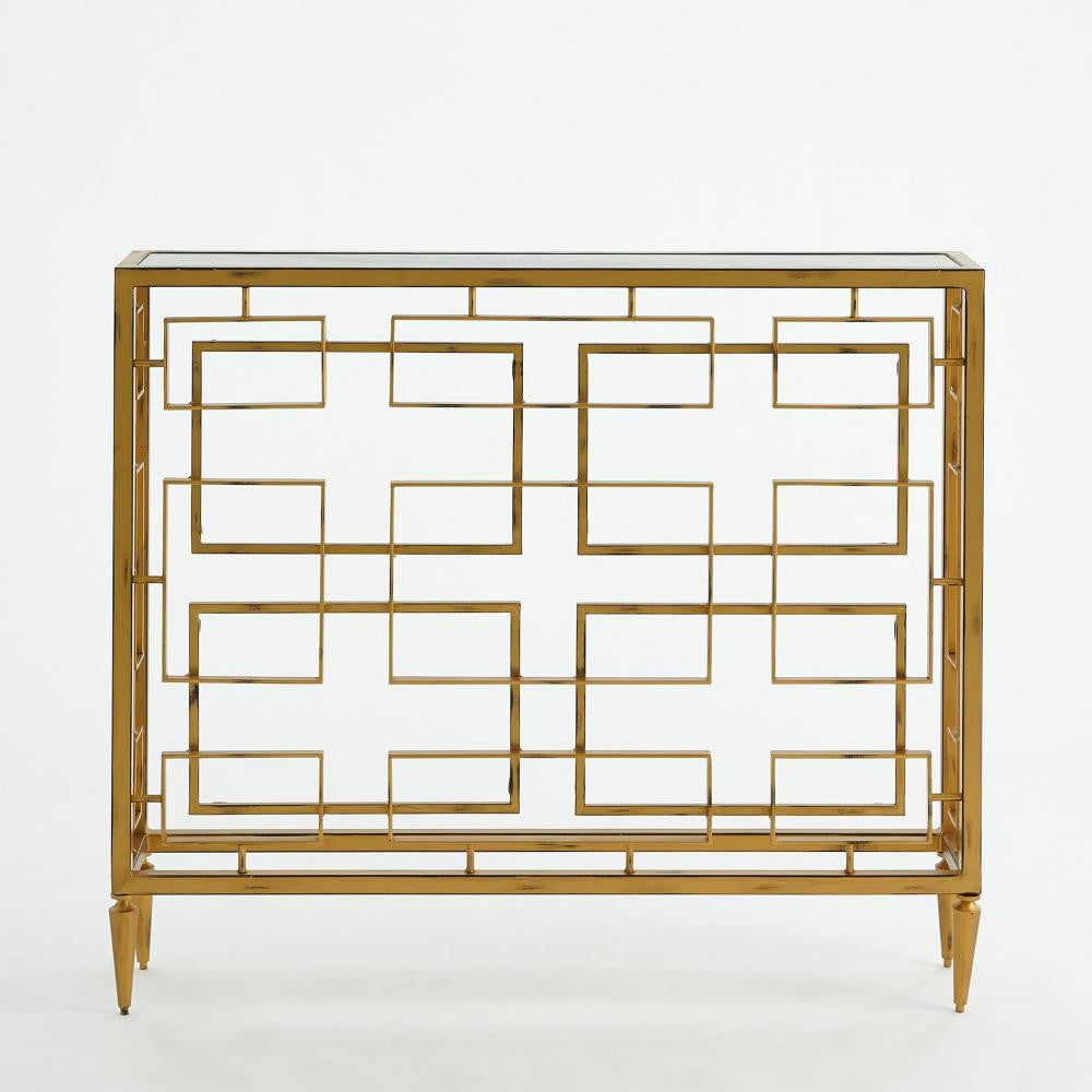 Global Views Open Block Gold Console