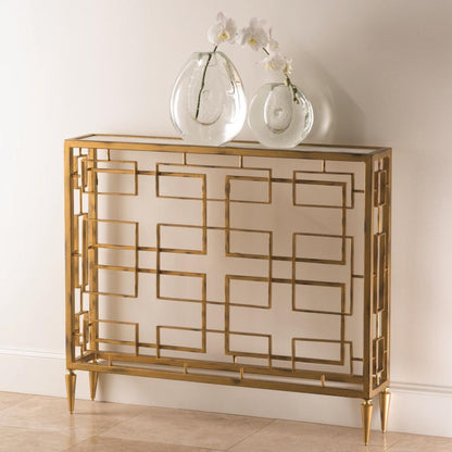 Global Views Open Block Gold Console