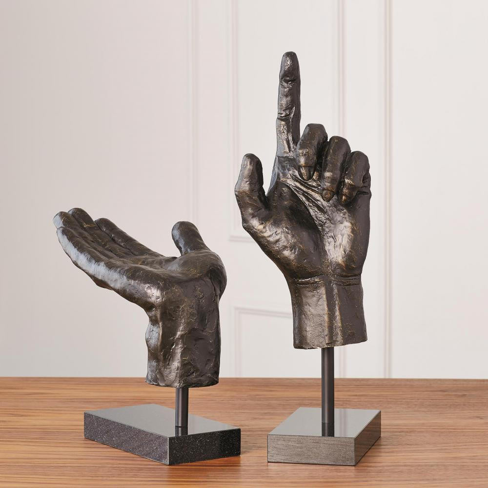 Global Views Open Hand Sculpture