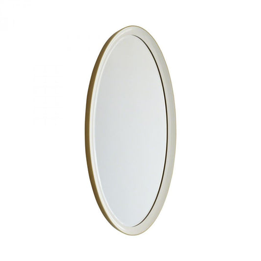 Global Views Orbis Small Mirror White High-Gloss Lacquer