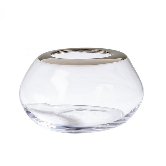 Global Views Organic Formed Large Vase Clear