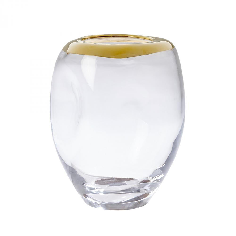 Global Views Organic Formed Medium Vase Gold