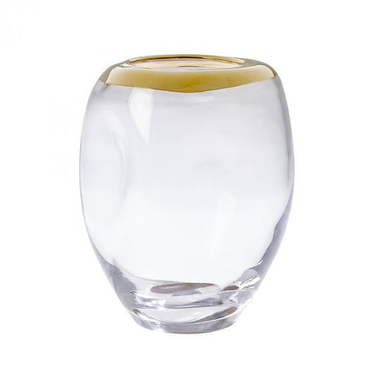 Global Views Organic Formed Medium Vase Gold