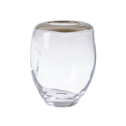 Global Views Organic Formed Medium Vase Clear