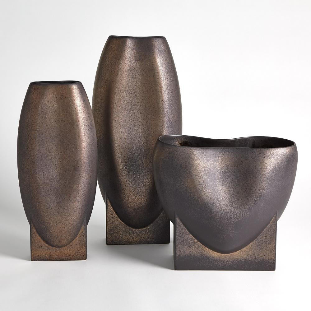 Global Views Orpheus Small Bronze Vase