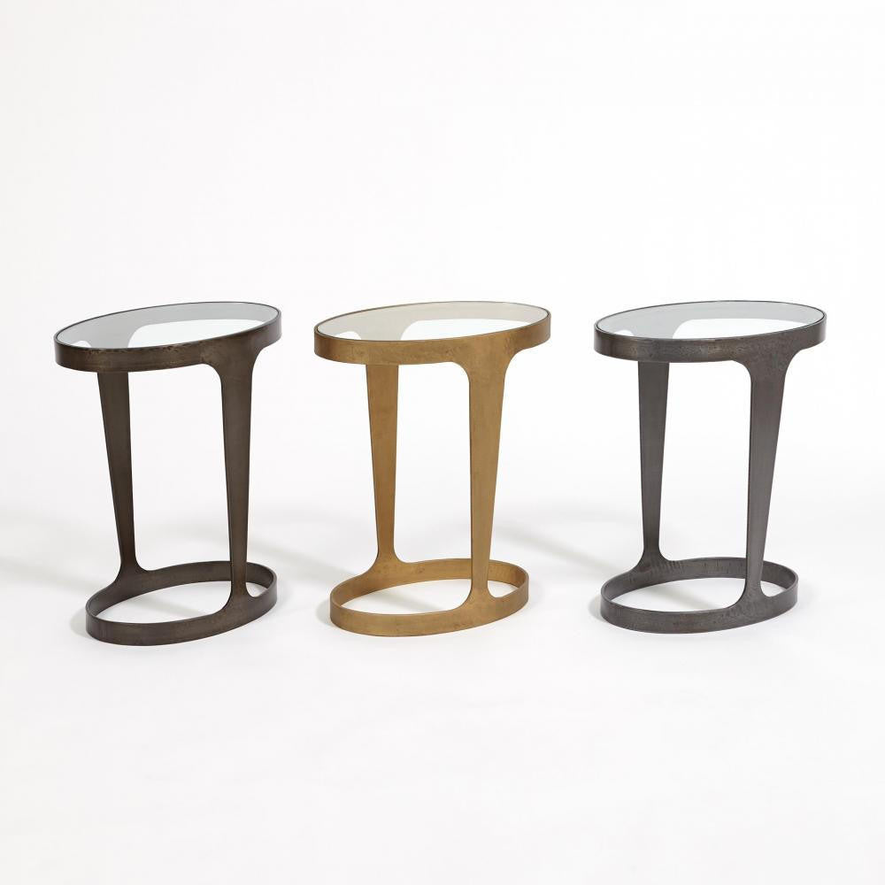 Global Views Oslo Gold Accent Table