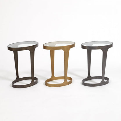 Global Views Oslo Gold Accent Table