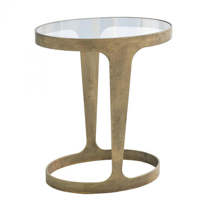 Global Views Oslo Gold Accent Table