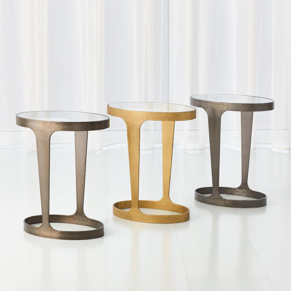 Global Views Oslo Gold Accent Table
