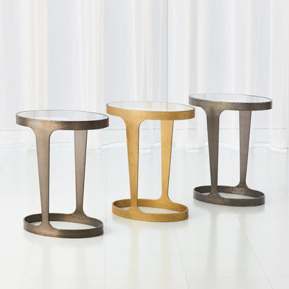 Global Views Oslo Gold Accent Table