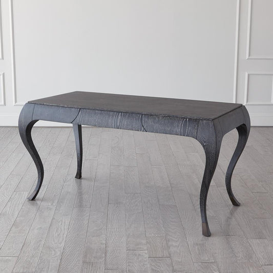 Global Views Paris Black Cerused Oak Desk