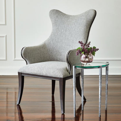 Global Views Petite Oval Natural Iron Accent Table