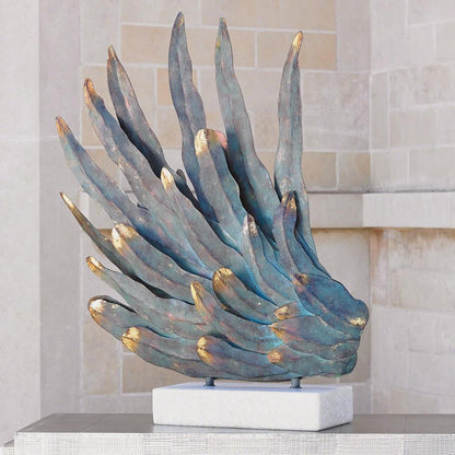 Global Views Phoenix Wing Marble Sculpture