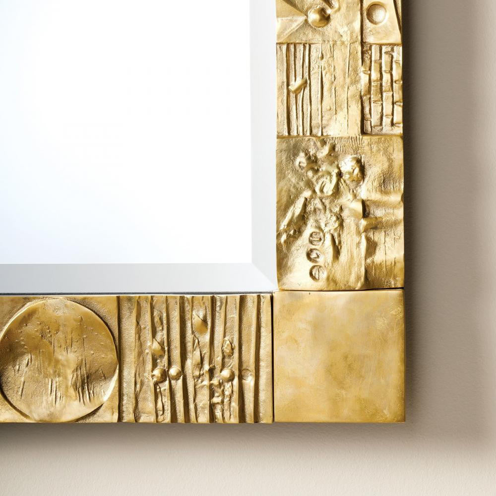 Global Views Pimlico Brass Mirror