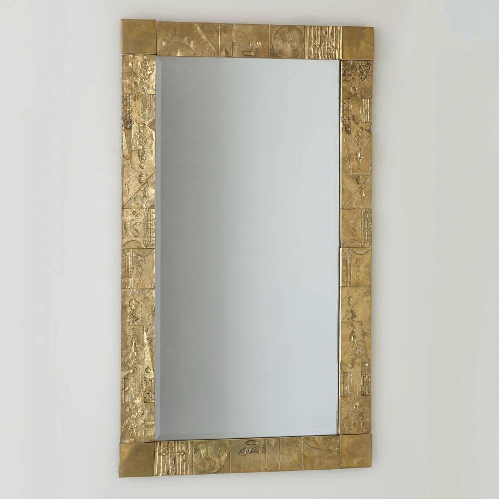 Global Views Pimlico Brass Mirror