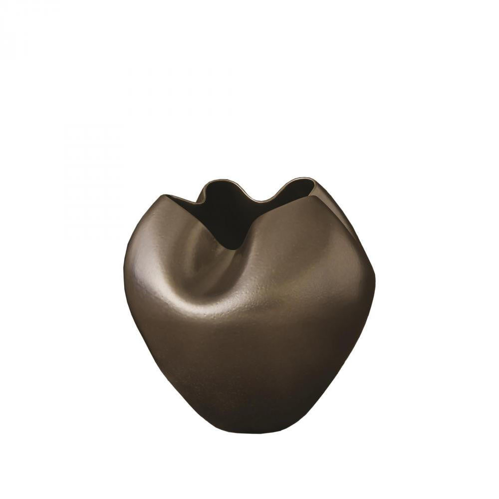 Global Views Plait Silver Haze Round Silver Haze Vase