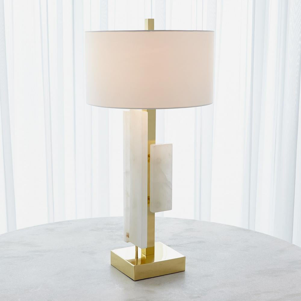 Global Views Posh Block Table Lamp