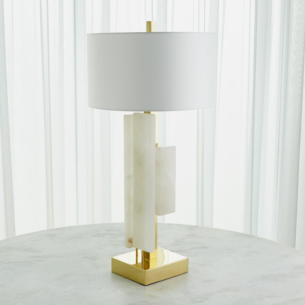Global Views Posh Block Table Lamp