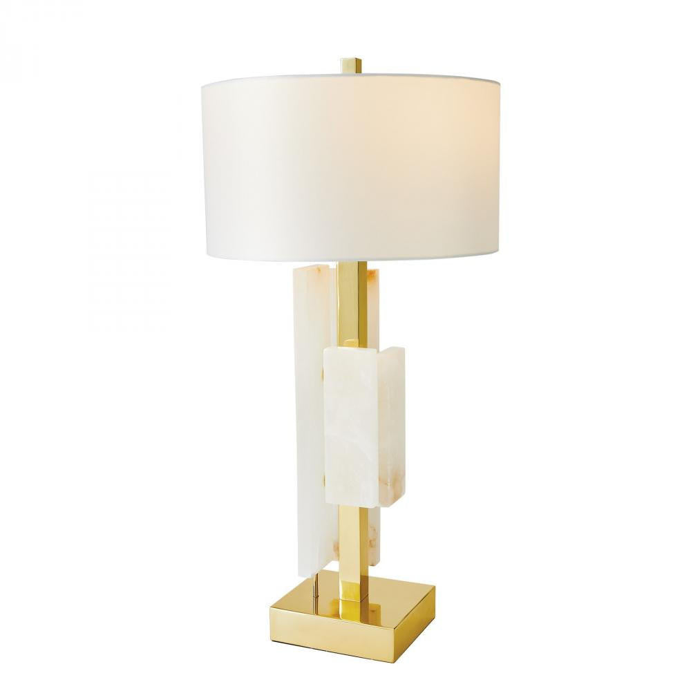 Global Views Posh Block Table Lamp