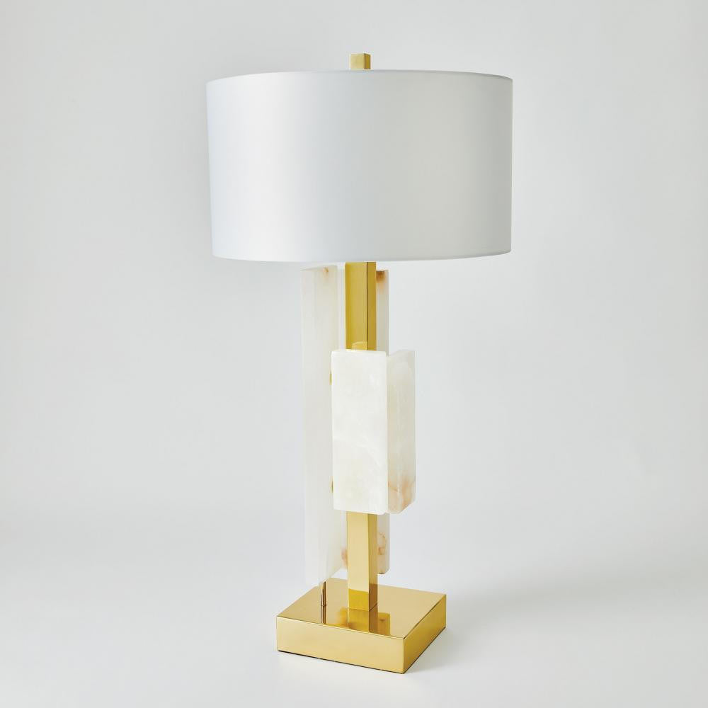 Global Views Posh Block Table Lamp