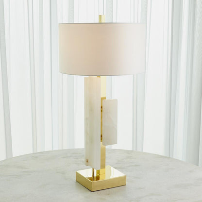 Global Views Posh Block Table Lamp