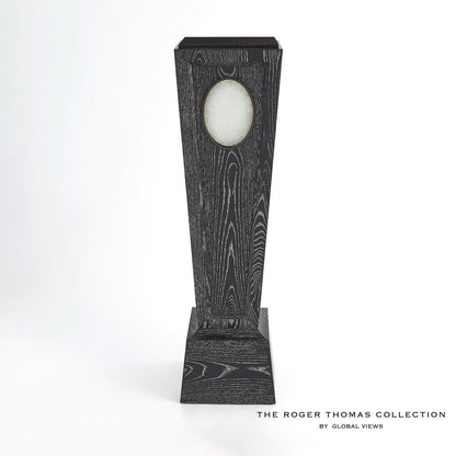 Global Views Proust Black Cerused Oak Pedestal