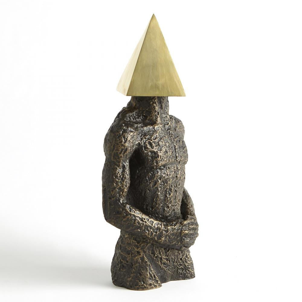 Global Views Pyramid Hero Bronze Sculpture