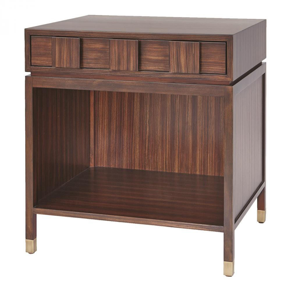 Global Views Quad Block Bedside Table