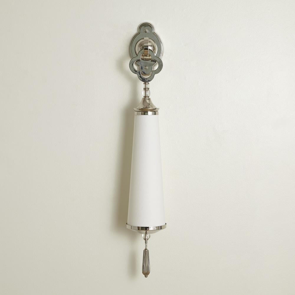 Global Views Quatrefoil Nickel Wall Sconce HW