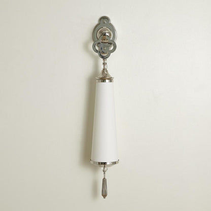 Global Views Quatrefoil Nickel Wall Sconce HW