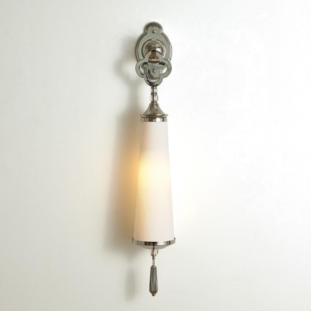 Global Views Quatrefoil Nickel Wall Sconce HW