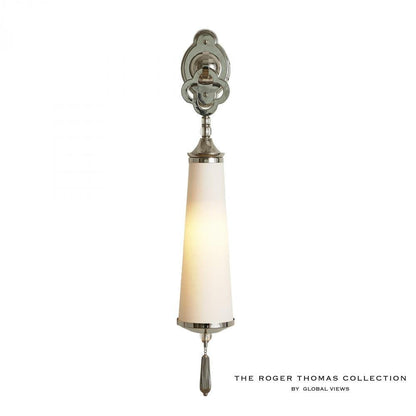 Global Views Quatrefoil Nickel Wall Sconce HW