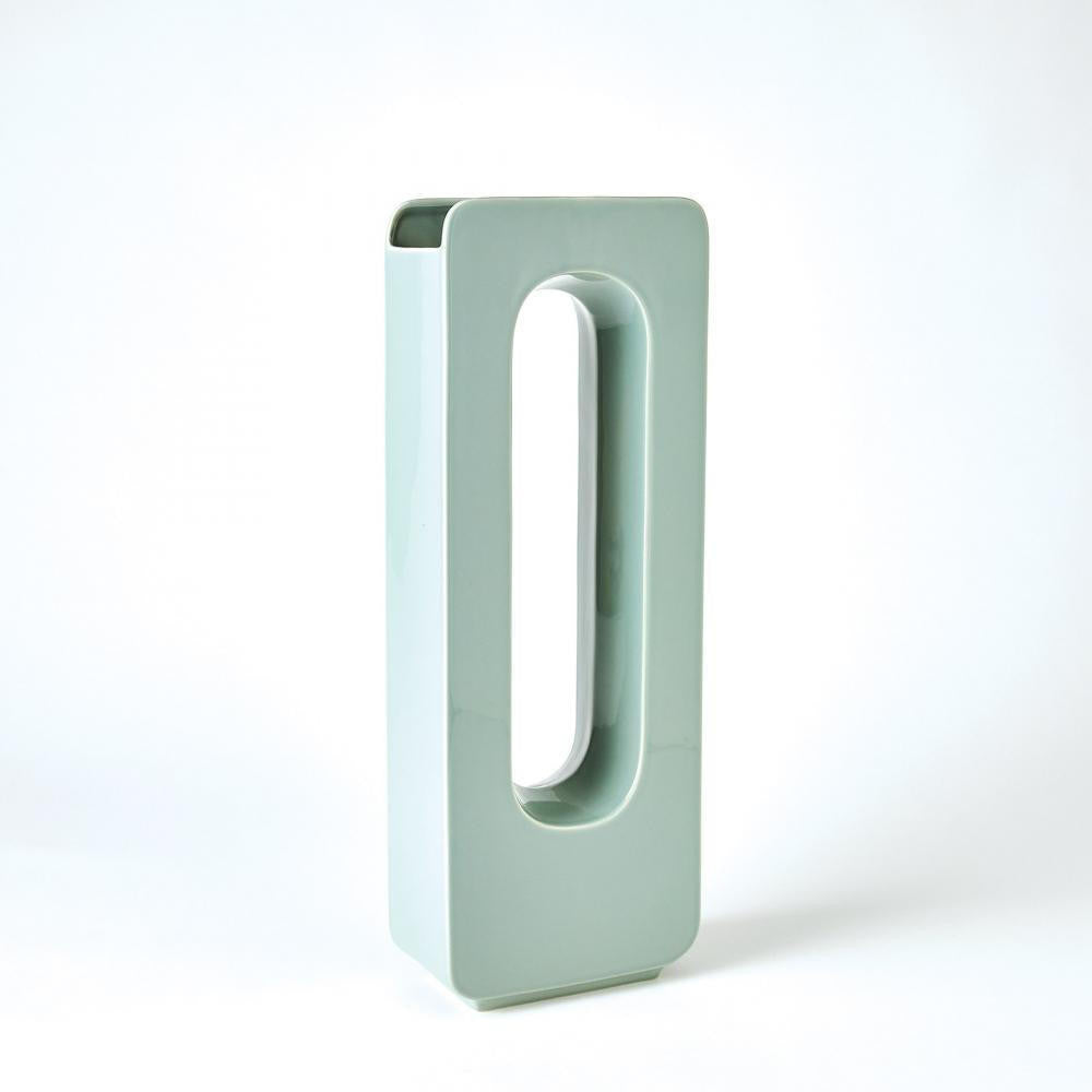 Global Views Rectangle Medium Vase Lamb's Ear