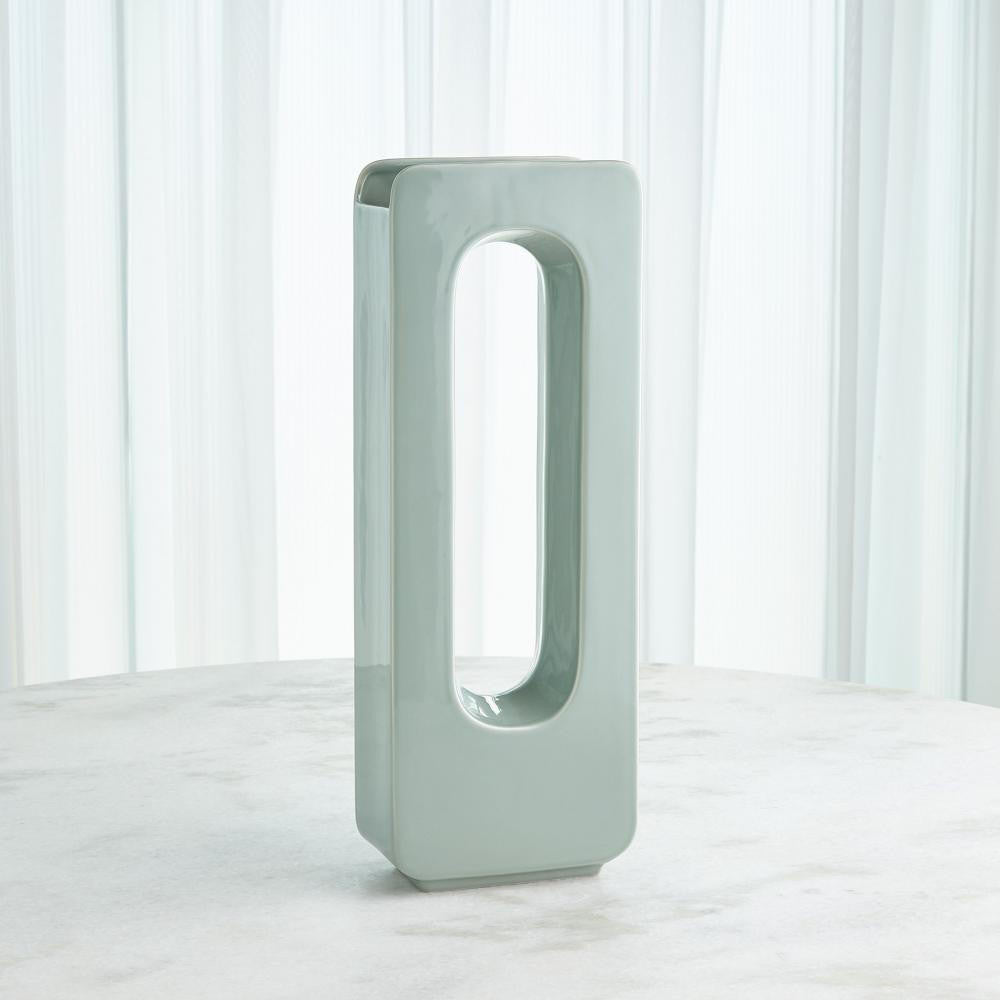 Global Views Rectangle Medium Vase Lamb's Ear