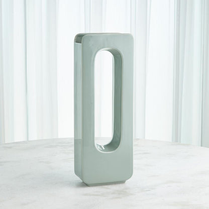 Global Views Rectangle Medium Vase Lamb's Ear