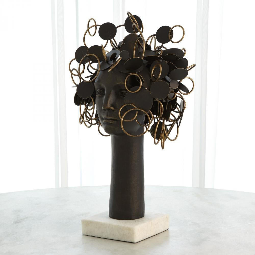 Global Views Rings and Things for Brains Bronze Sculpture
