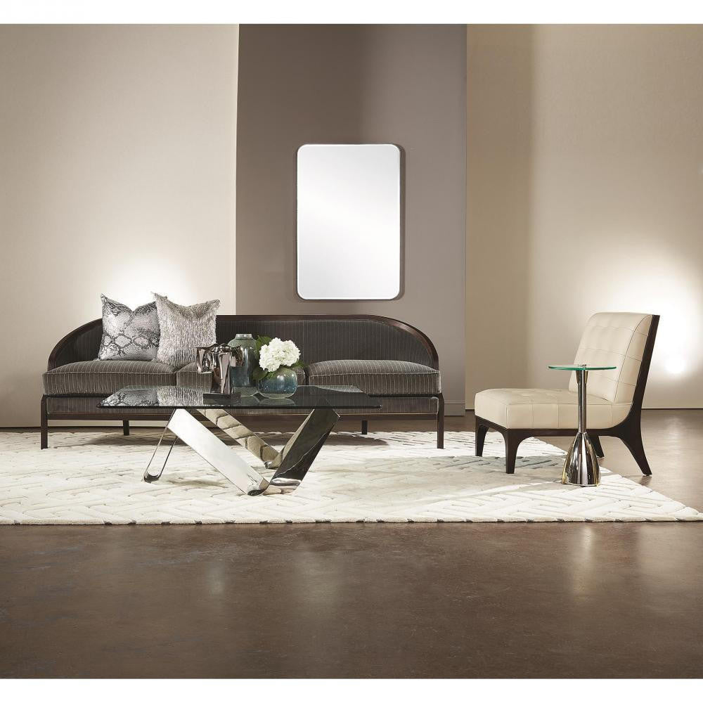 Global Views Rivet Nickel Mirror