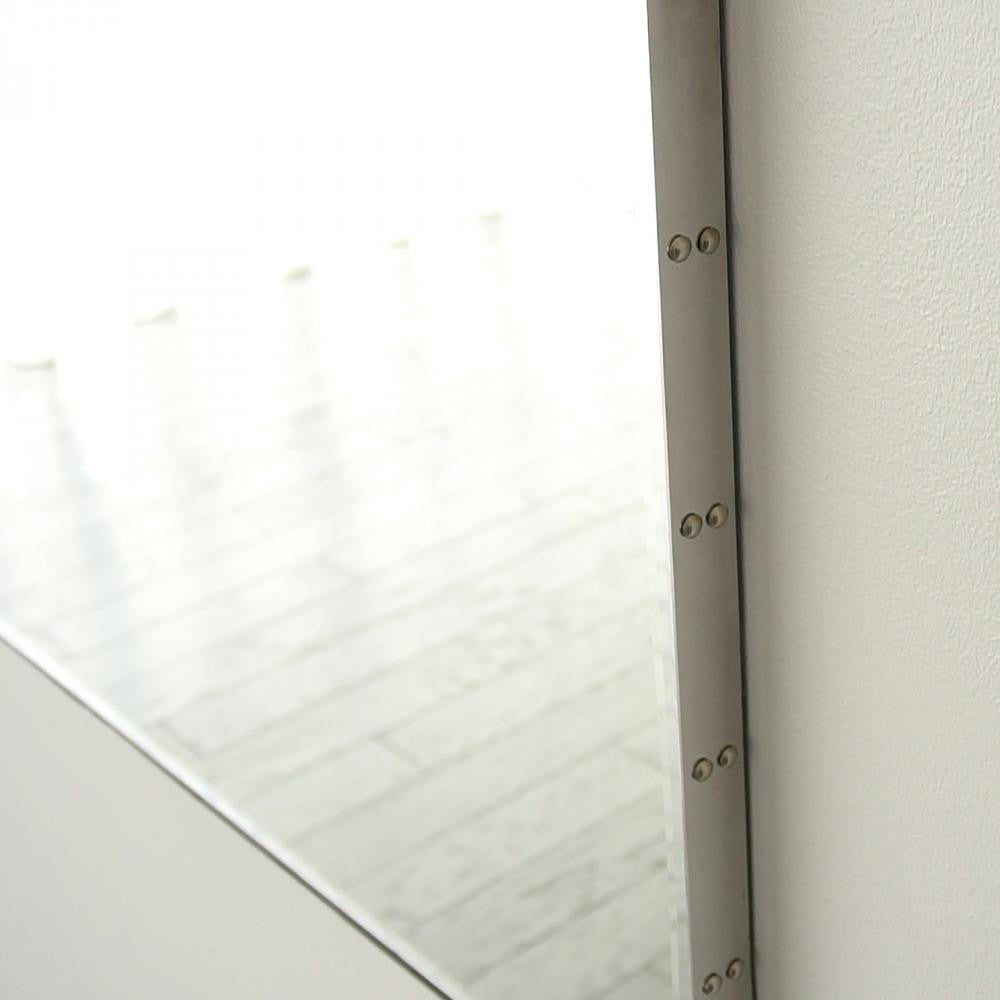 Global Views Rivet Nickel Mirror