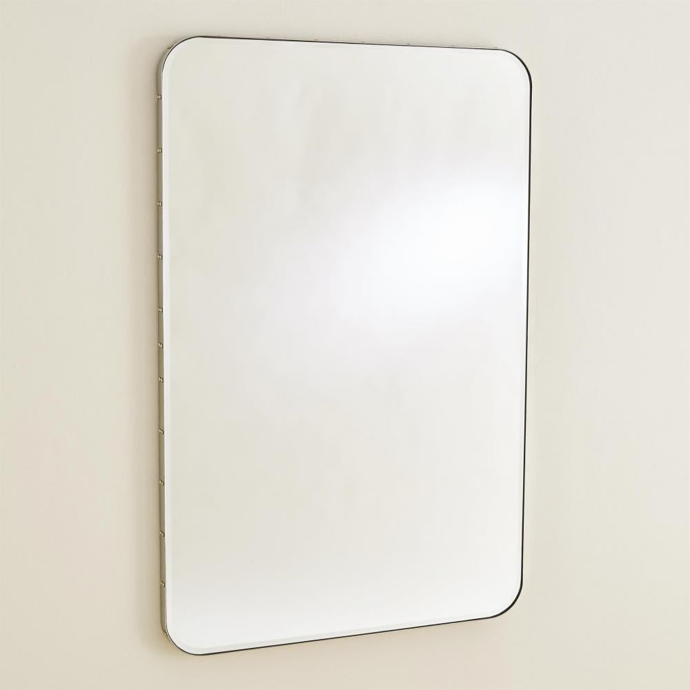 Global Views Rivet Nickel Mirror
