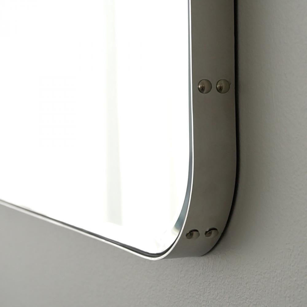 Global Views Rivet Nickel Mirror