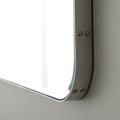 Global Views Rivet Nickel Mirror
