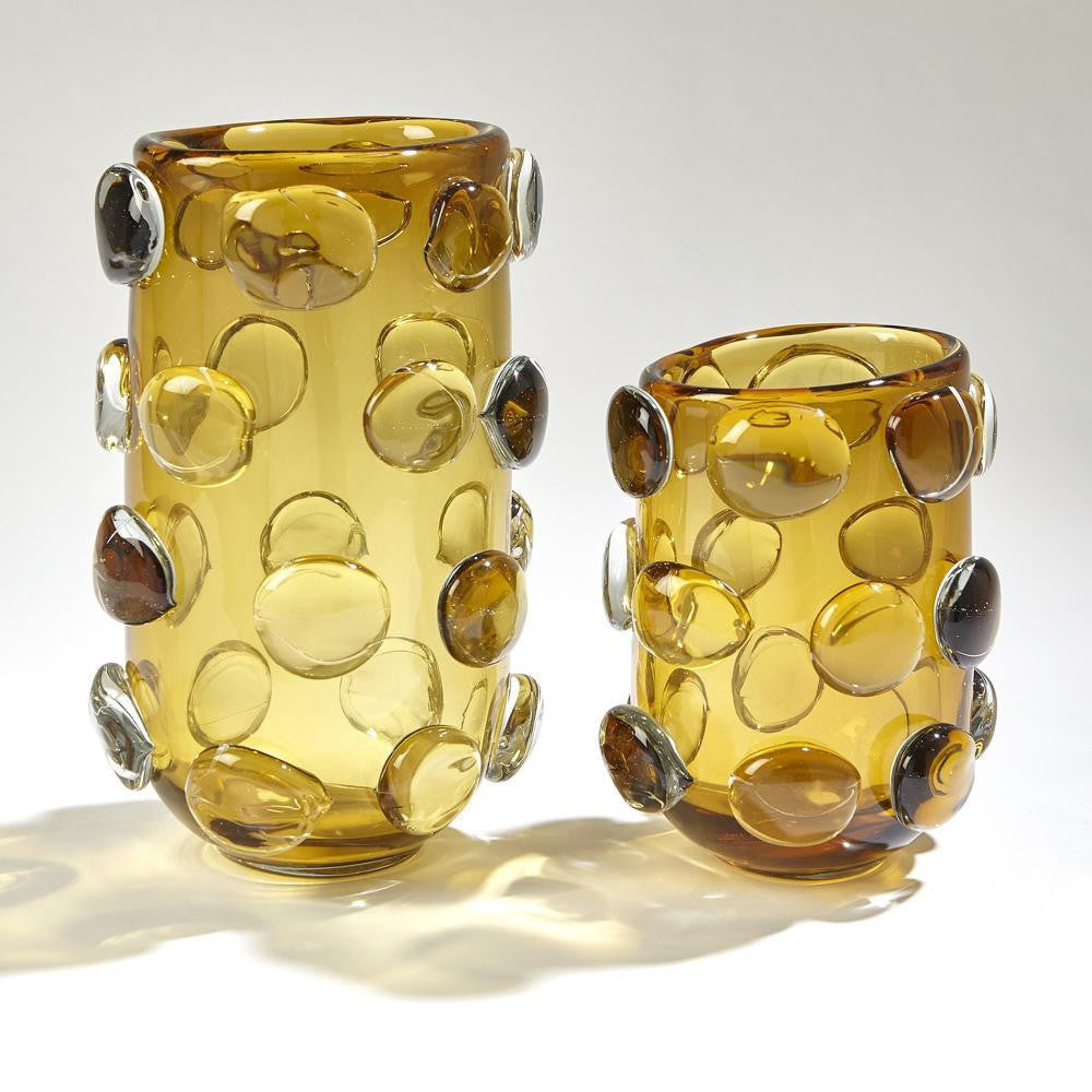 Global Views Rondelle Large Amber Vase
