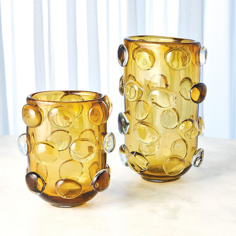 Global Views Rondelle Large Amber Vase