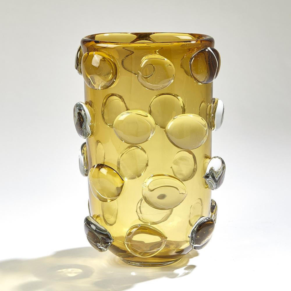 Global Views Rondelle Large Amber Vase