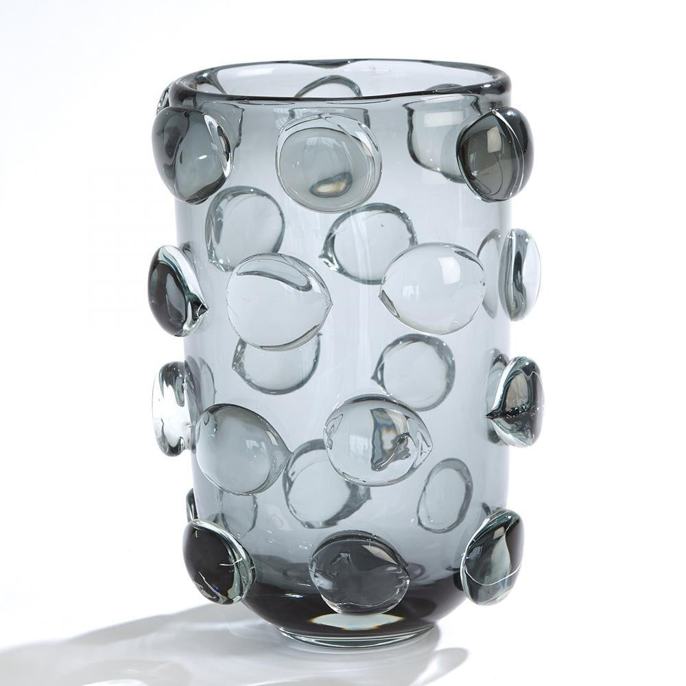 Global Views Rondelle Large Gray Vase