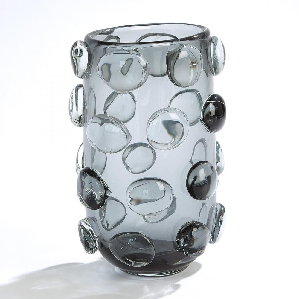 Global Views Rondelle Large Gray Vase