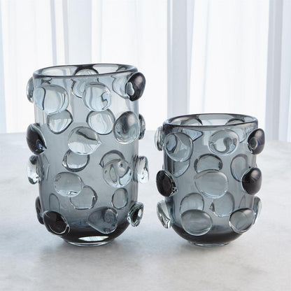 Global Views Rondelle Large Gray Vase