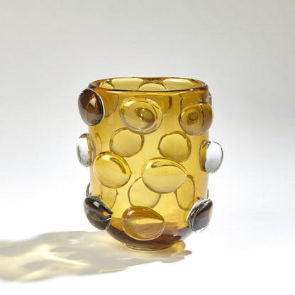 Global Views Rondelle Small Amber Vase